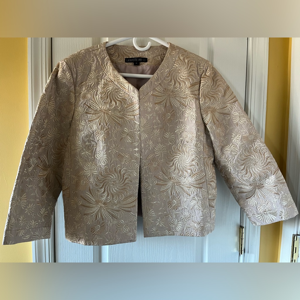 Lafayette 148 Ny Cropped Jacket Size 14